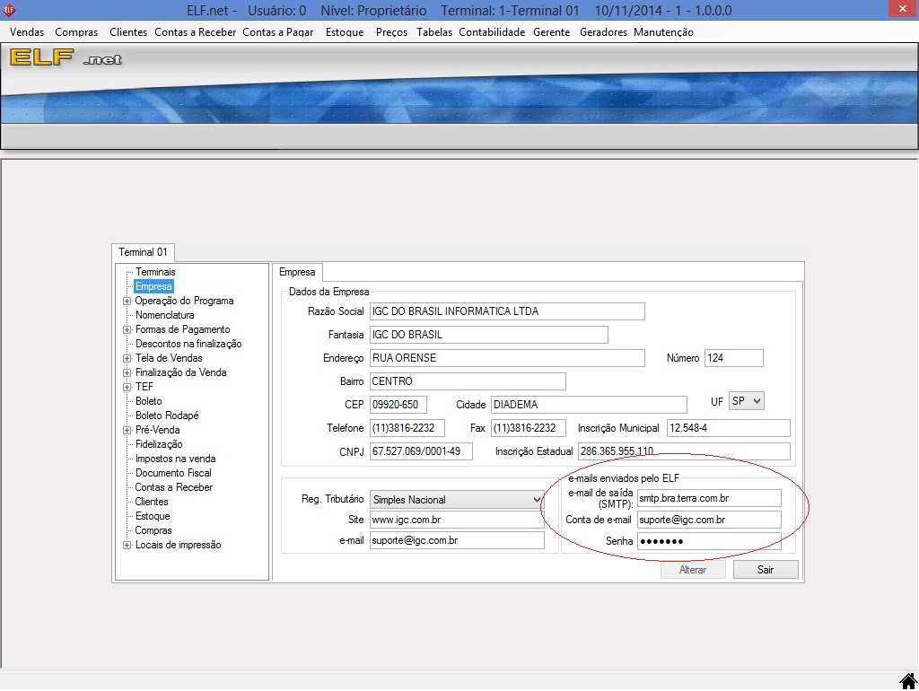 Configure seu e-mail aqui!