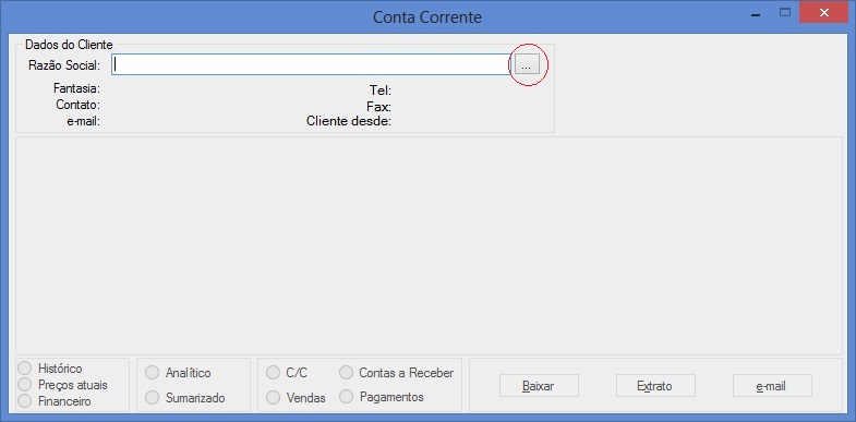 Inicie a Superconsulta teclando <F7>