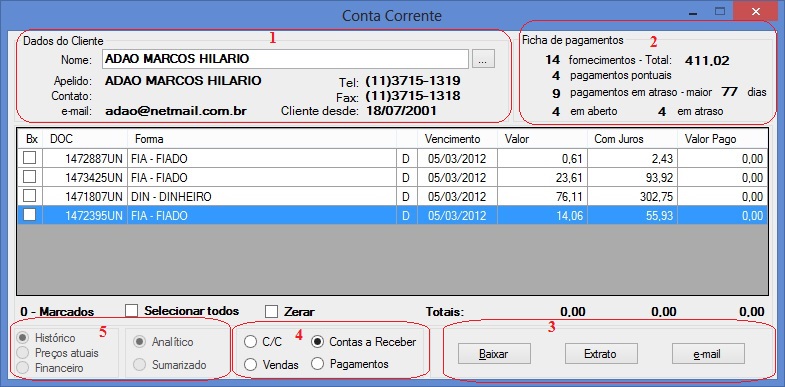 A tela da Superconsulta