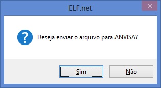Para enviar o arquivo, clique no Sim